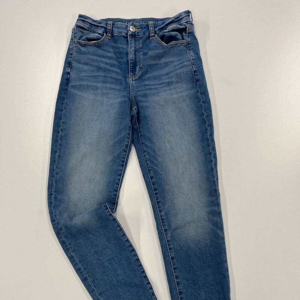 American Eagle Jeans Women's US Size 8 XLong Light Wash Super Stretch Jegging